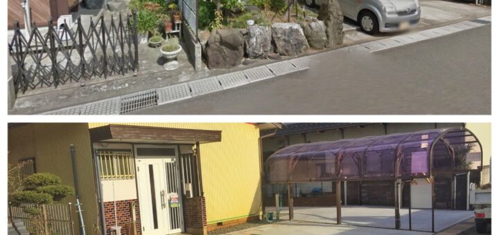 大垣・福田の庭の解体、駐車場工事