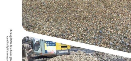 岐阜砂利13-20mmと天然川砂利40mmの入荷