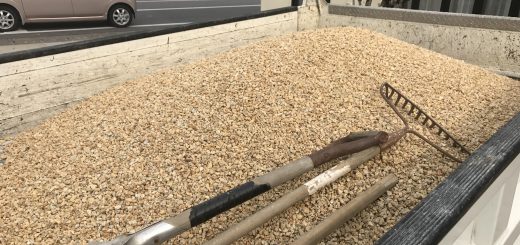 サビ砂利の配達 (岐阜県北方町)   ー揖斐川庭石センターblogー