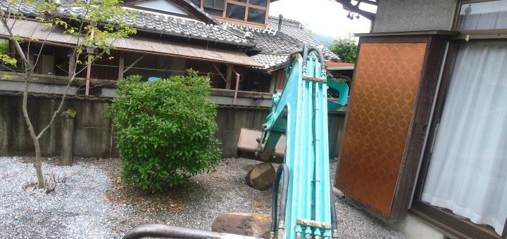 池田町の工事完了 商品写真 皮職人ご来店    揖斐川庭石センターblogー