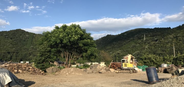 石置き場の整理と岐阜市庭解体工事のビフォア&アフター    ー揖斐川庭石センターblogー