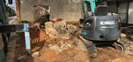 岐阜市 庭解体工事part5  ボーダーストーン、和良石のお買い上げ   ー揖斐川庭石センターblogー