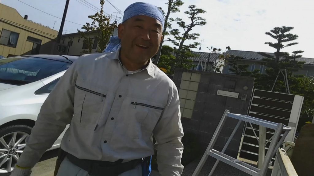 名古屋市で庭師されてるがねさんでした