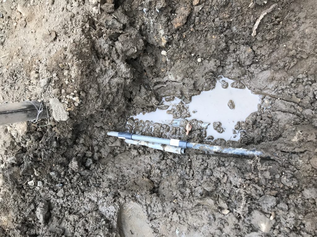 給水管の補修終了