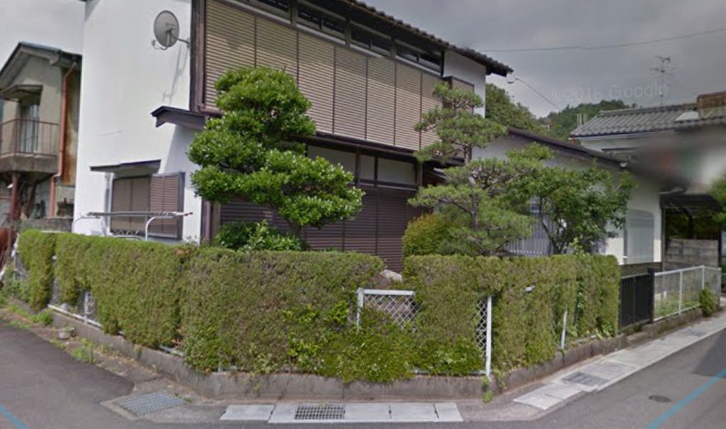 岐阜市の庭の解体現場で打ち合わせ。来週から入る予定