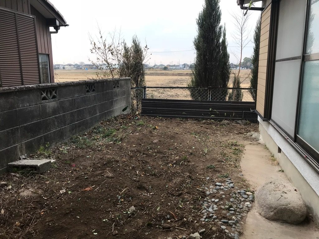 後は、お施主さんがこのスペースに手を加えていくそうです。