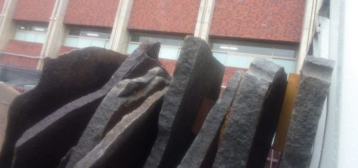 鉄平石大判の加工と京都まで配達