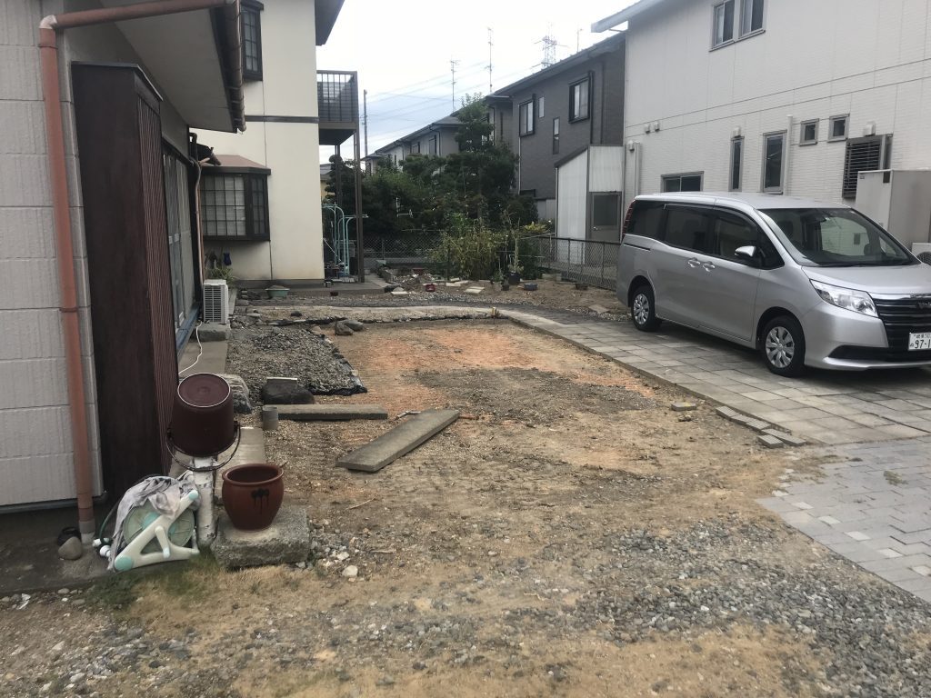 庭解体作業の完了