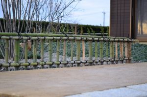 建仁寺垣のフォルムが美しい