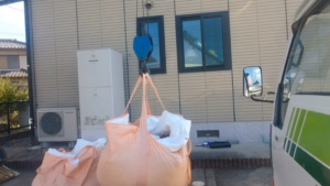 岐阜砂利、配達完了です