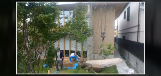 鉄平石大判を配達・据え付け