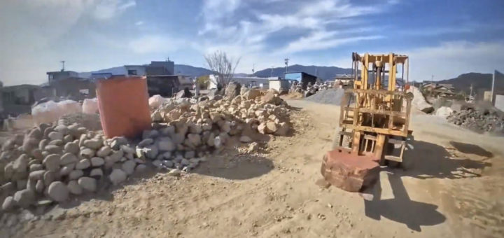 薪ストーブ+ ロックガーデン+60kgの庭石お持ち帰り