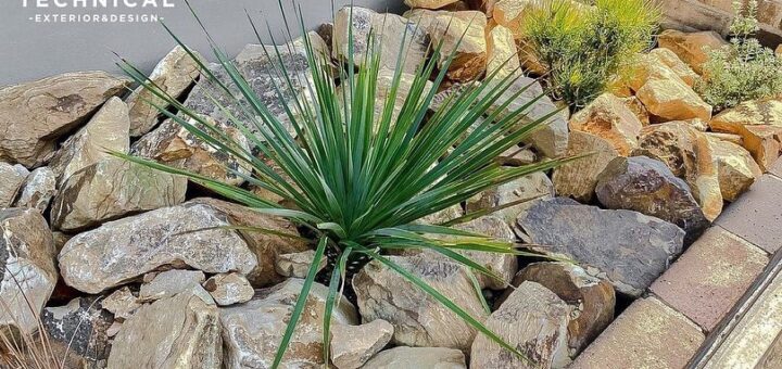 和歌山県のm2テクニカルさんが、マーブルブラウンロックをお買い上げ頂き、お庭に使っていただきました