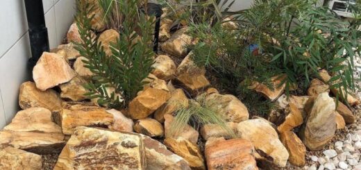 マーブルブラウンロック　