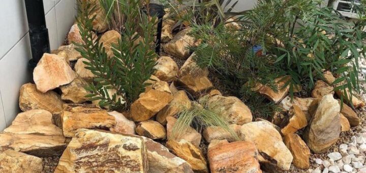 マーブルブラウンロック　