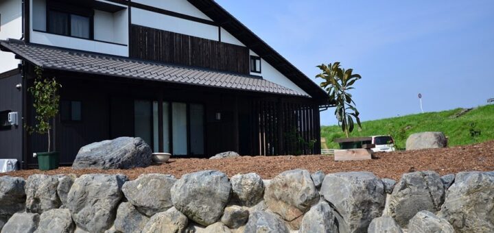 揖斐川石の乱積み