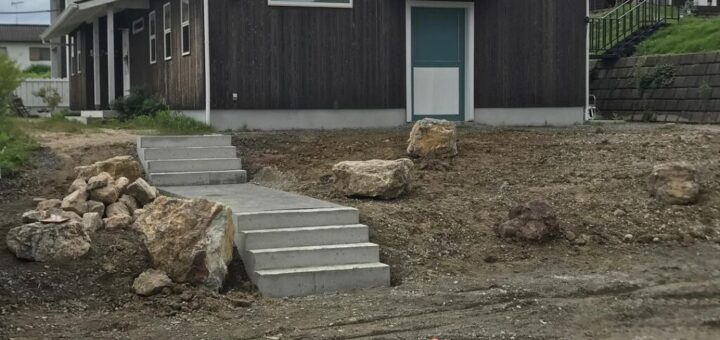 岐阜石 の配送&据付