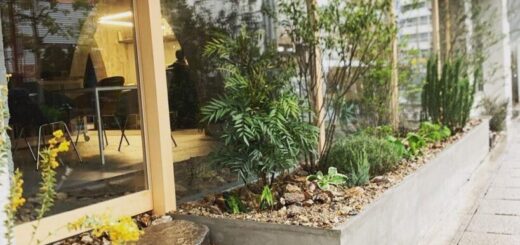 鉄平石の厚みのある石で階段として使っていただきました