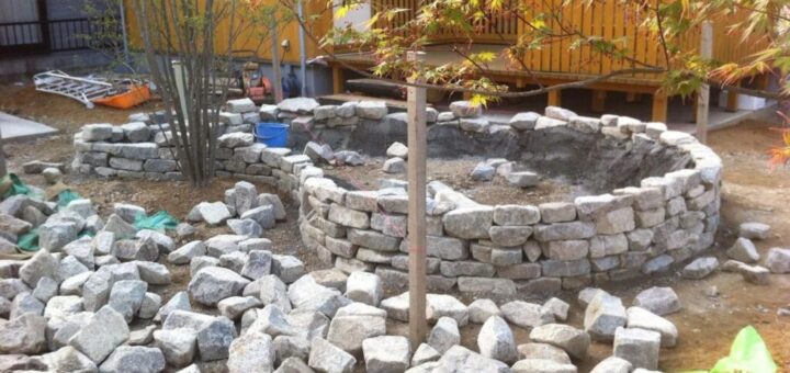 和良石の石積み