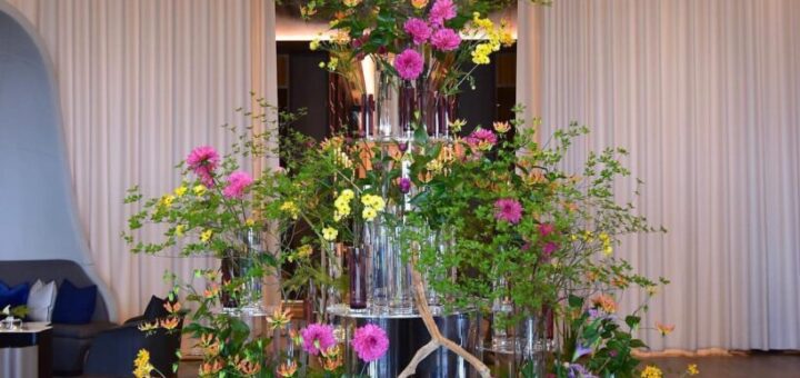 ピュアホワイトロックを装花のアイテムして使っていただけました