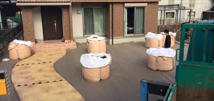 多治見市へ揖斐砂利25mm配達