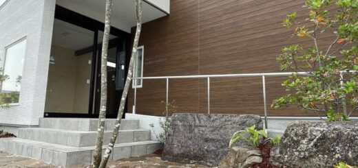 気良石平石を使ったアプローチ