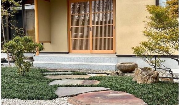 鉄平石大判を使っていただきました。