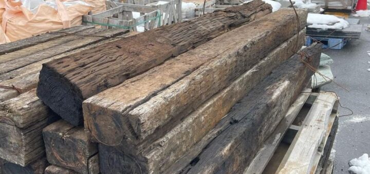 国産枕木ネット通販で、1本オーダーがありました。