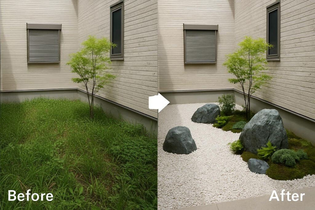 庭石でつくるおしゃれな庭アイデア大全|テイスト別・場所別・色別 11 1762116024