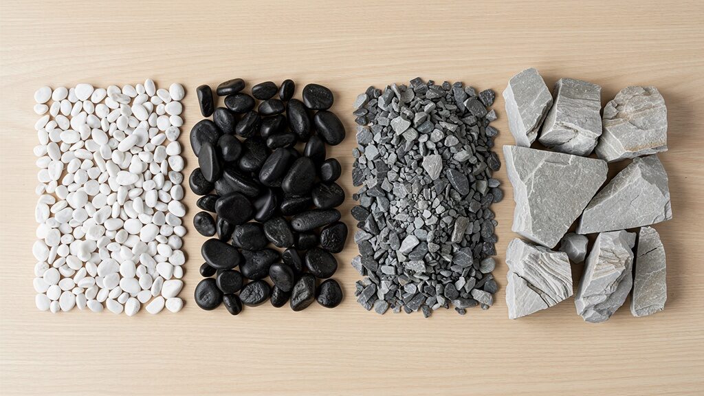 工場・倉庫・新社屋・店舗の外構に砂利・割栗石を使うとき、積算担当者が最初に確認すべき5つのこと 4 砂利の種類